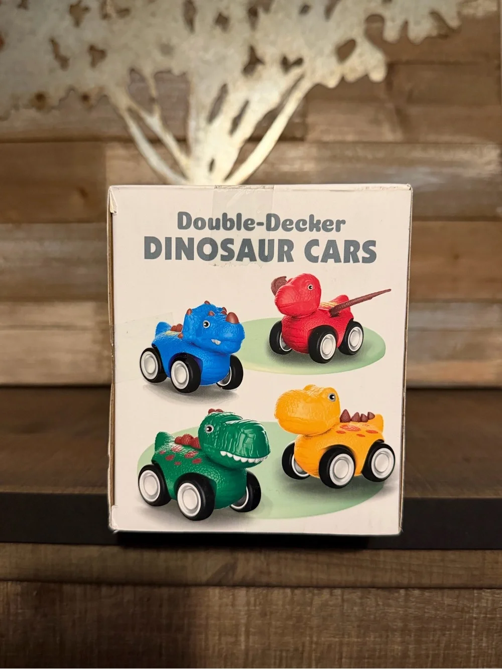 Double-Decker Dinosaur Cars Playset